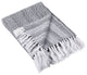 DII Black Herringbone Stripe Throw