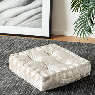 Safavieh Peony Floor Pillow White 18" X 18"