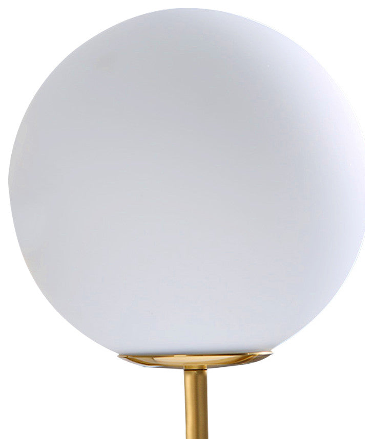 1-Light Glass Globe Wall Light