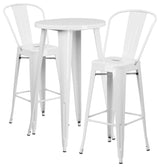 24RD White Metal Bar Set