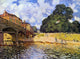 Alfred Sisley Bridge at Hampton Court, 21"x28" Wall Decal