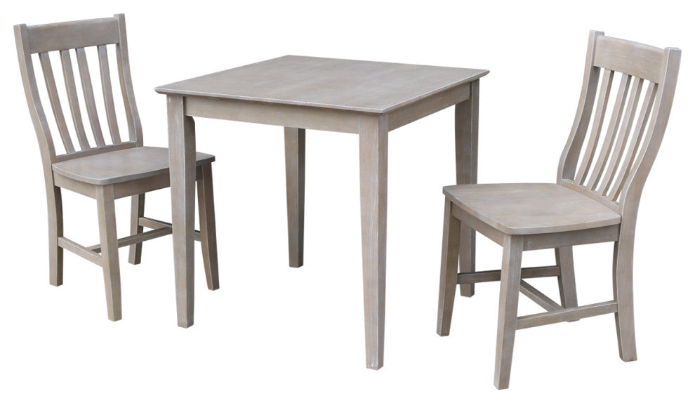 30X30 Dining Table With 2 Cafe Chairs