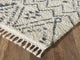 Abani Willow WIL100A Moroccan Tribal Print Black and Ivory Area Rug