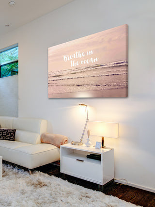 "Breathe in the Ocean" Print on Canvas by Sylvia Cook