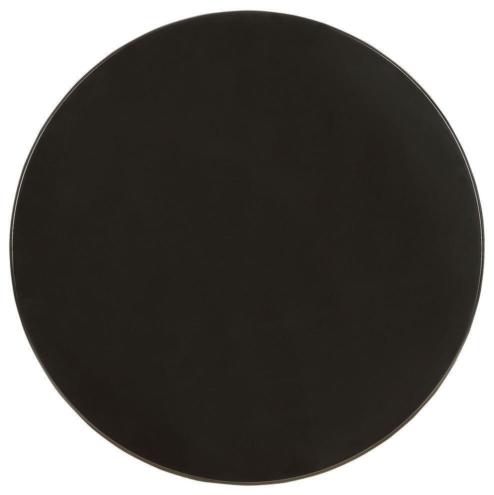 Urban Designs Kostka Wooden Accent Side Table, Black