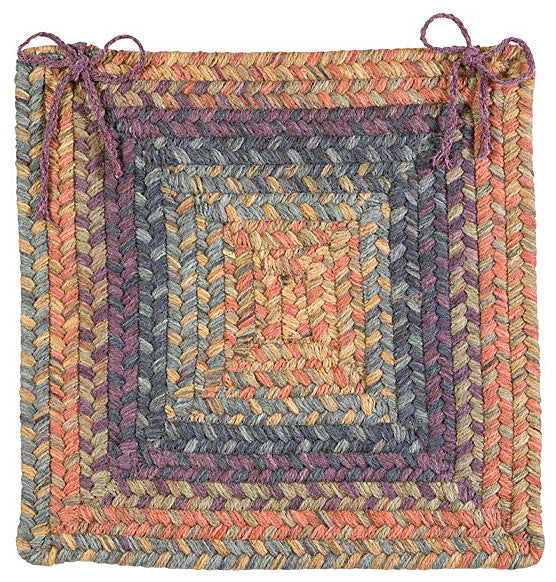 Colonial Mills Chair Pad Ridgevale Floral Burst Chair Pad