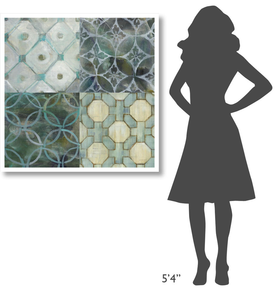 "Tile Element 4 Up" Digital Paper Print by Danhui Nai, 38"x38"