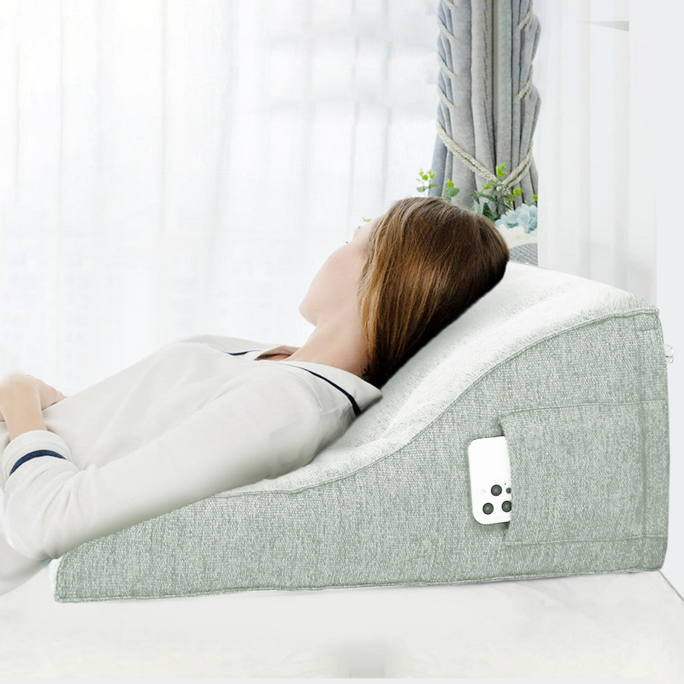 Reading Pillow Bed Foam Wedge Adult for Back Support, Off-White, 24x9x21