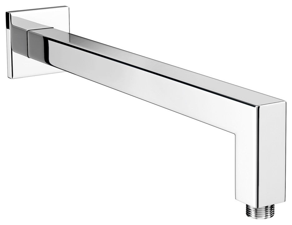 Vanity Art 12" Brass Square Shower Arm, Chrome