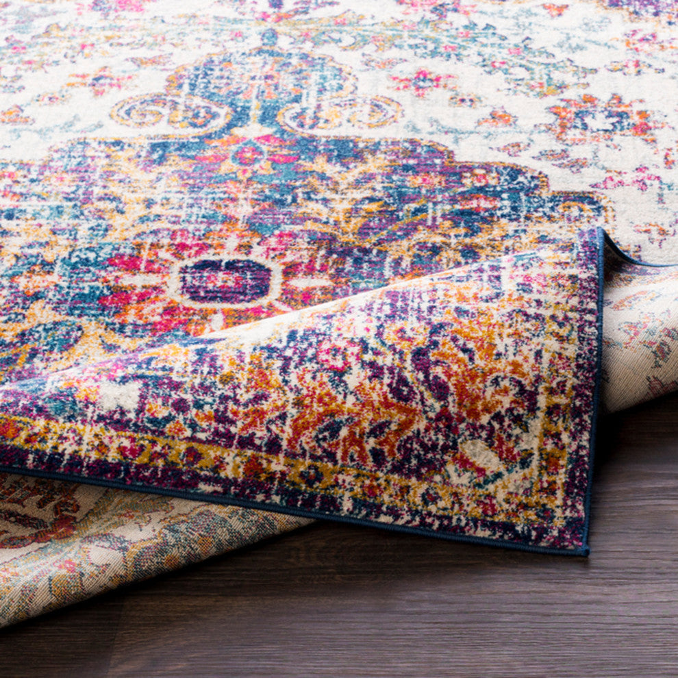 Harput Updated Traditional Beige, Saffron Area Rug, 3'11"x5'7"
