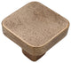 Milano Knob, Natural Bronze, Square Knob