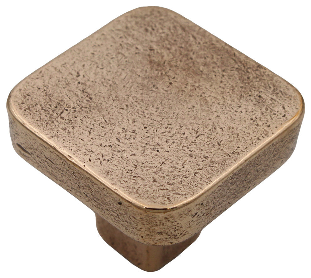 Milano Knob, Natural Bronze, Square Knob