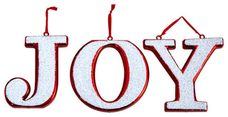 8.5" JOY Holiday Deluxe Shatterproof Ornament Set