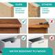 Wilmington Bath Vanity, Natural Oak, 24 Inch, Rose Gold Hardware