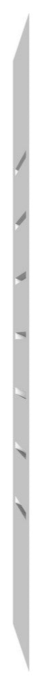 12 x 18 Vertical Surface Mount PVC Gable Vent, Functional, Standard Frame