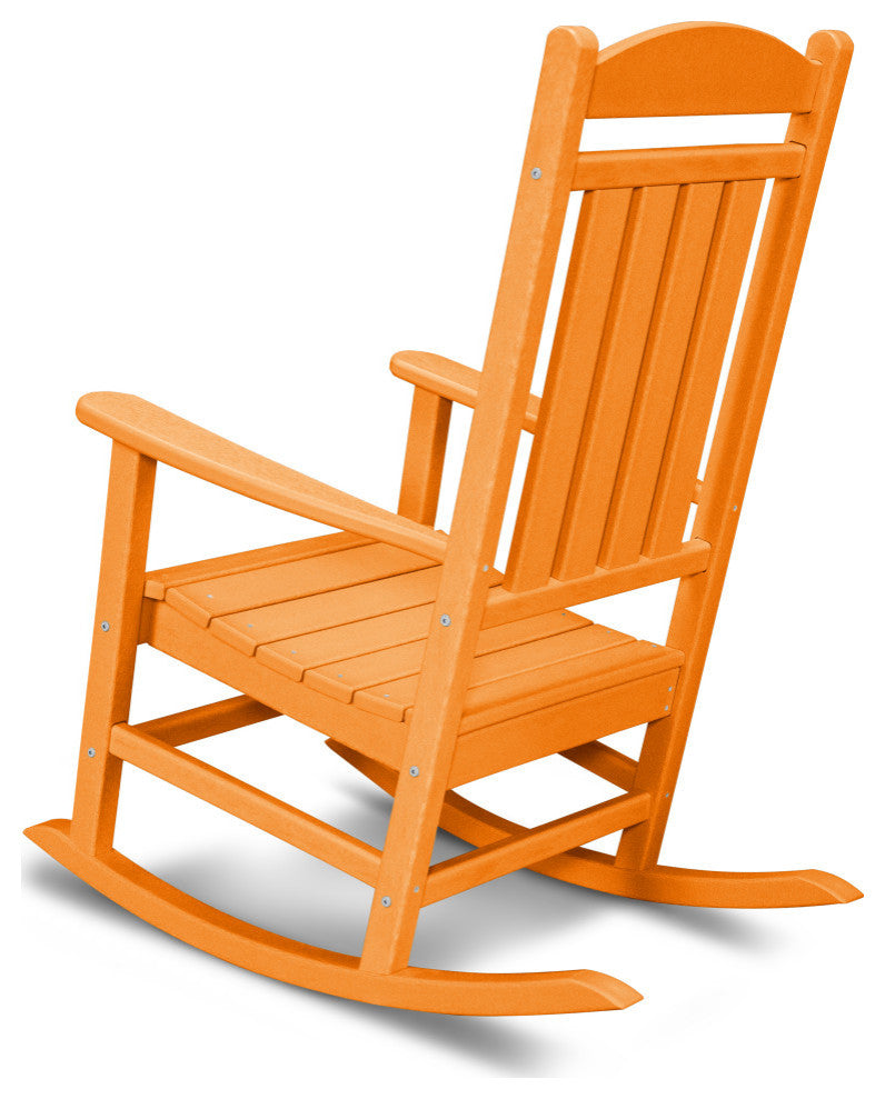 Polywood Presidential Rocking Chair, Tangerine