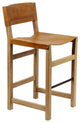 Counterstool Taura, Natural With Leather Saddle