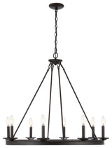 Safavieh Fauna 8 Light Chandelier, Oil Rubbed Bronze (Black)