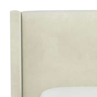 Remington California King Wingback Bed, Regal Antique White