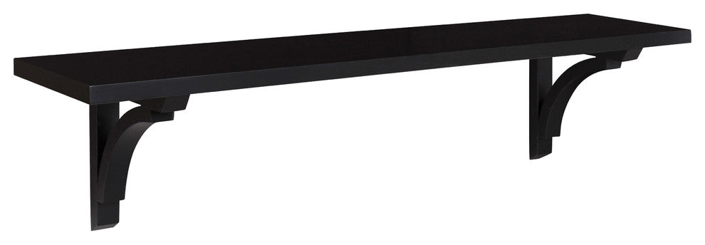 Corblynd Traditional Wood Wall Shelf, White, 36