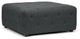 Baxton Studio Teague Beige Linen Modern Tufted Ottoman, Gray