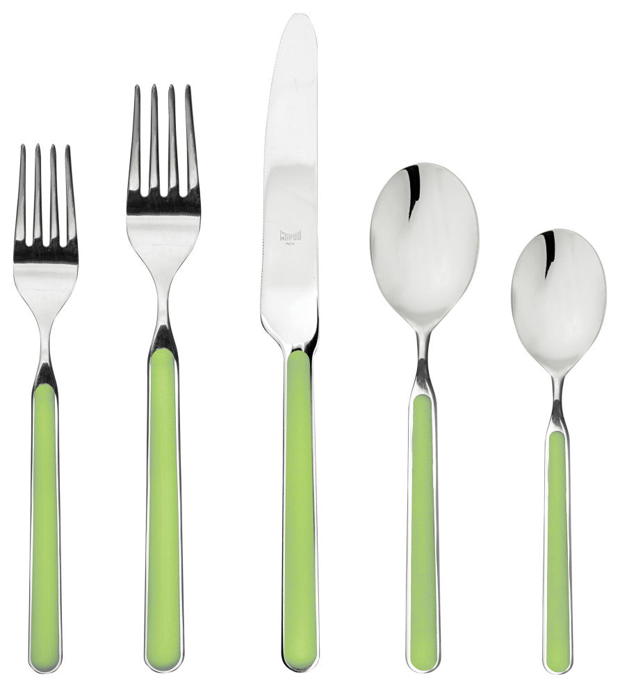 Fantasia Flatware, Acid Green, 5-Piece Set