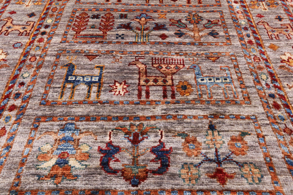 2' 8" X 9' 10" Runner Tribal Persian Gabbeh Hand Knotted Rug Q5720