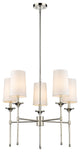 Z-LITE 3033-5PN 5 Light Chandelier, Polished Nickel
