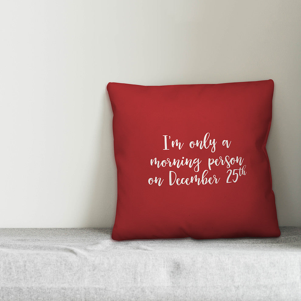 Mr. Claus, Red 18x18 Throw Pillow Cover