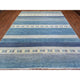 Light Blue Afghan Kashkuli Gabbeh Design Pure Wool Hand Knotted Rug, 9'0"x11'9"