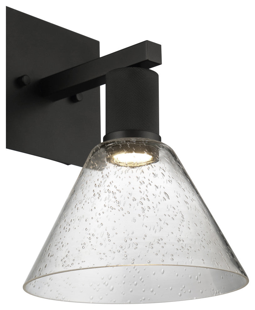 Access Port Nine 1-Light Martini LED Wall Sconce Matte Black