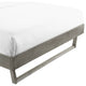 Billie King Wood Platform Bed Frame Gray