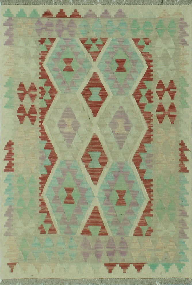 Sun Faded Kilim Talbott Ivory Rug
