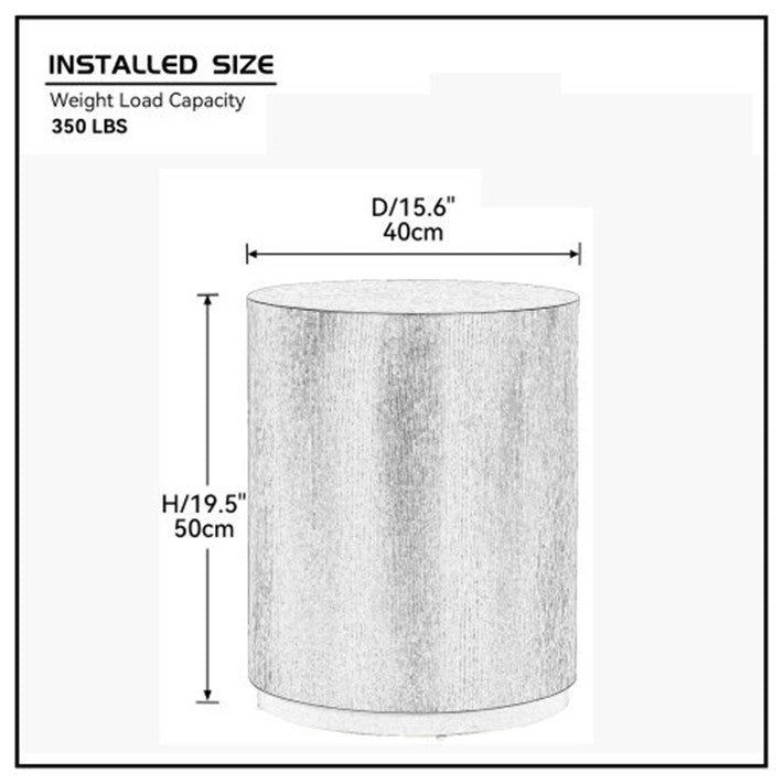 Black coffee table mdf side table living room round table