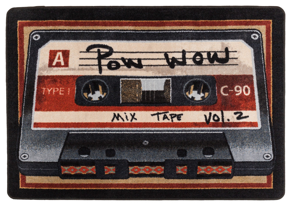 Mix Tape, Red, 4'x5'