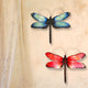 Dragonfly Wall Decor Red And Black