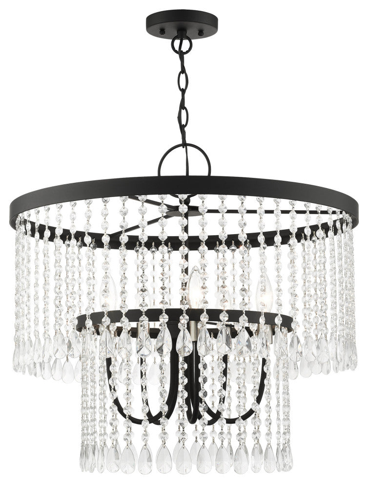 Black Transitional, Dazzling, Modern Classic, Pendant Chandelier