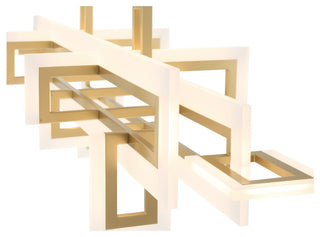 Inizio Geometric LED Chandelier, Gold