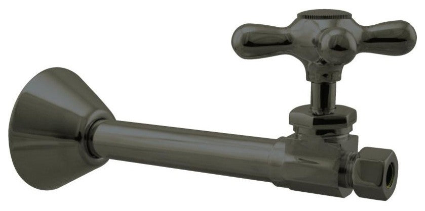 Straight Stop - 1/2" Copper Sweat X 3/8" Od Comp. In Oil Rubbed Bronze