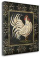"Black And White Rooster I" By Jo Moulton, Giclee Print on Gallery Wrap Canvas