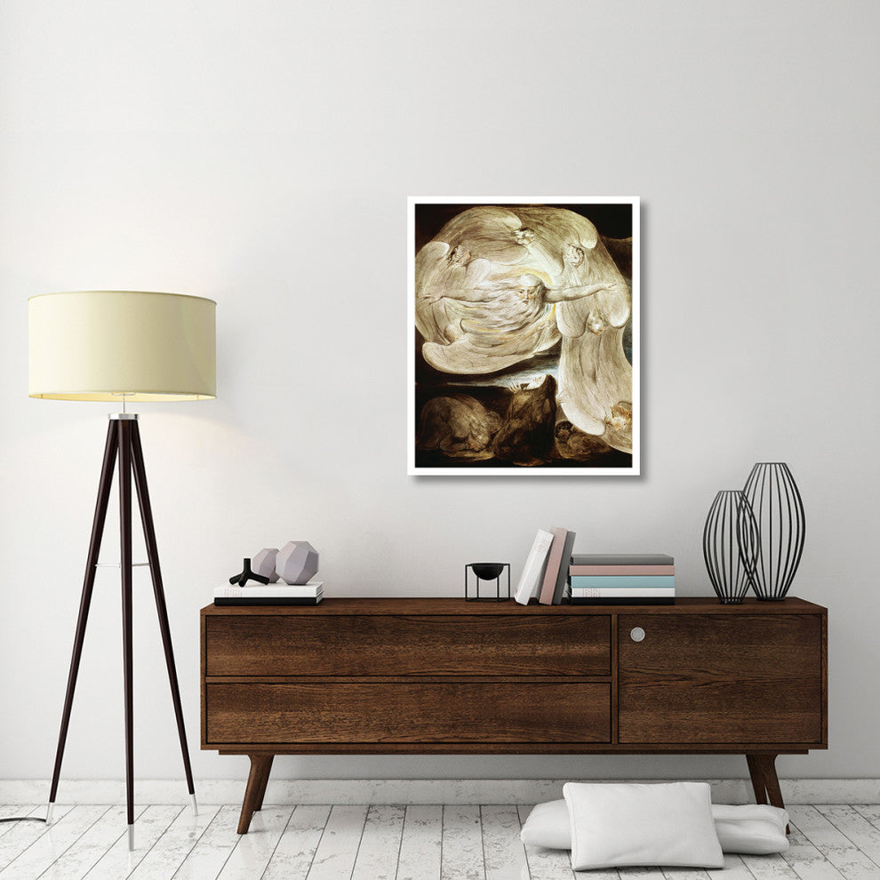 "Job and the Whirlwind" Digital Paper Print by William Blake, 32"x38"