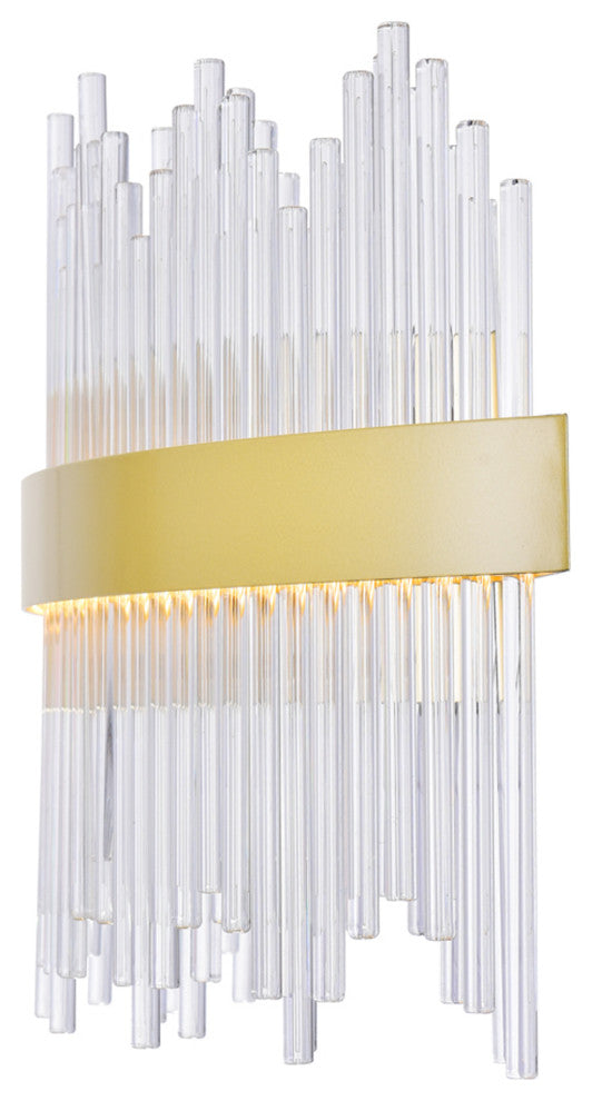Genevieve LED Wall Sconce With Medallion Gold Finish