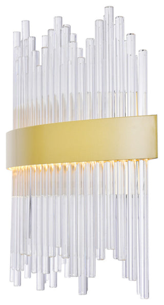 Genevieve LED Wall Sconce With Medallion Gold Finish