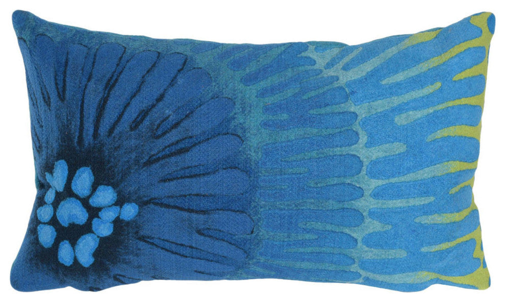 Visions IV Cirque Indoor/Outdoor Pillow, Caribe, 12"x20"