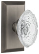 Studio Plate Double Dummy Crystal Victorian Knob, Antique Pewter, STUCVI