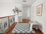 Momeni Leiden Hand Tufted Wool Slate Area Rug 3'6" X 5'6"