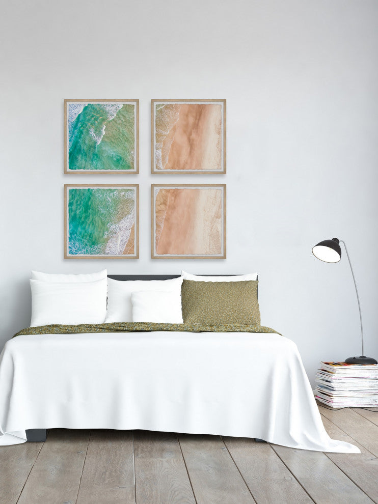 Swim the Sea Quadriptych, Set of 4, 32x32 Panels