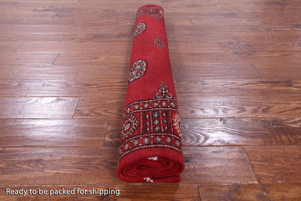 Silky Bokhara Hand-Knotted Rug 4' 1" X 6' 2" - Q13797