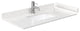 Marlena 42" Dark Blue Single Vanity, Cultured Top, Nickel Trim