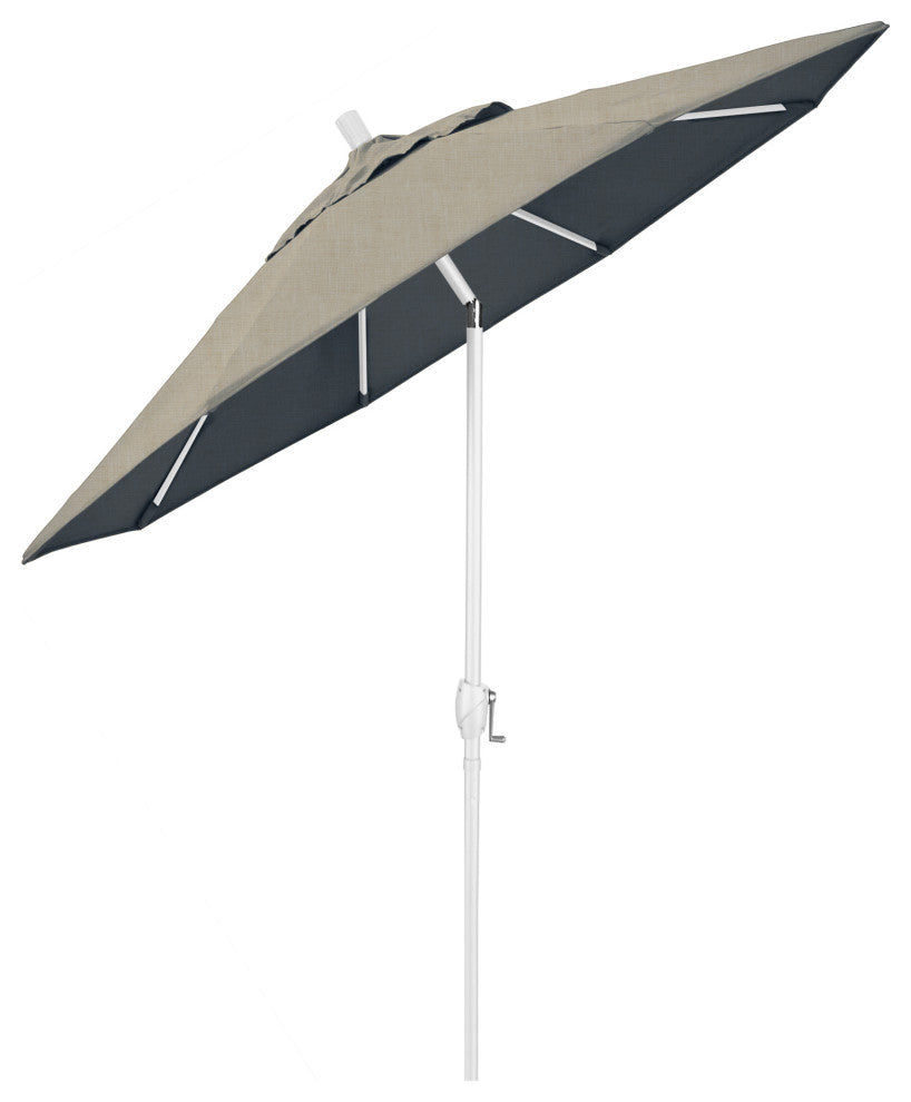 9' Aluminum Umbrella Push Tilt, Sunbrella, Spectrum Dove